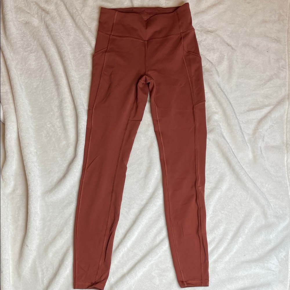 Lululemon Women's Invigorate 28” Tight LW5DJ5S DKTE Orange Size 6